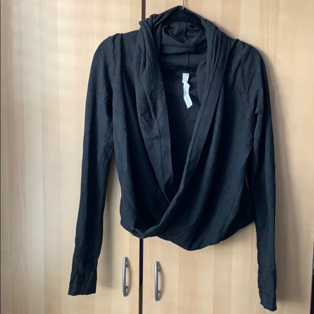 Lululemon Cowl Neck Hoodie Wrap Sz 8